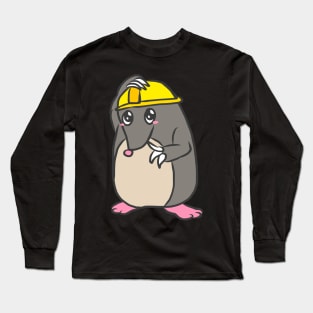 Mole Gardener Animal Funny Garden Gift Cool Long Sleeve T-Shirt